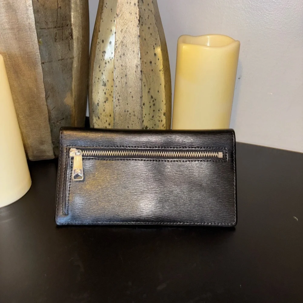 Lauren Ralph Lauren Black Leather Wallet